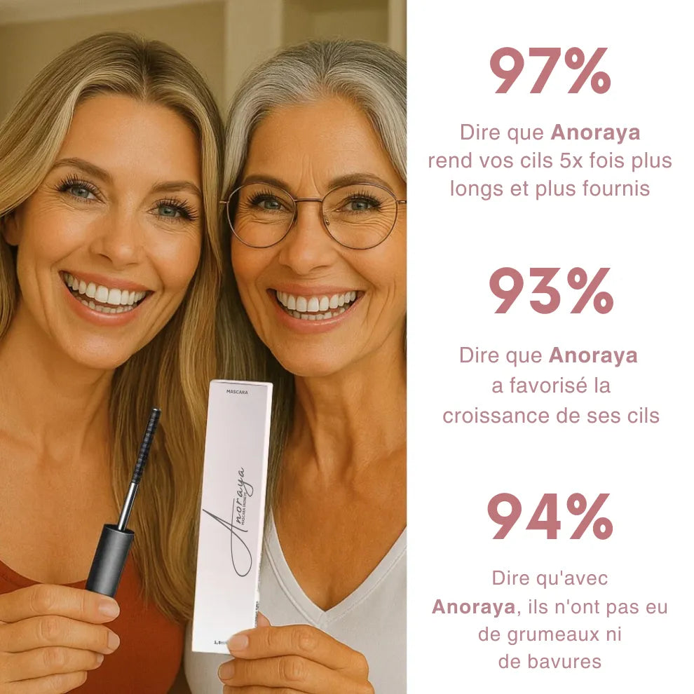 Anoraya - Le mascara spécialement conçu pour les cils matures