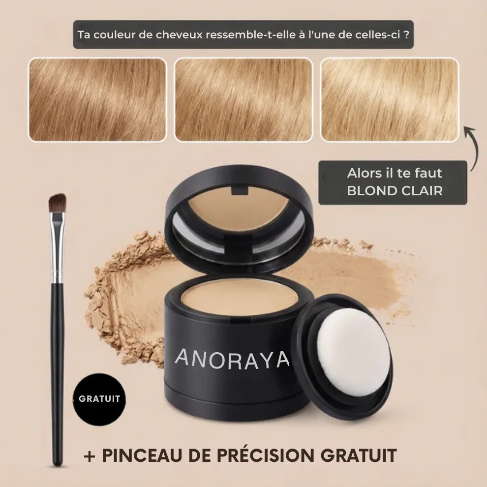 Anoraya™ – Couverture instantanée des racines et des cheveux gris
