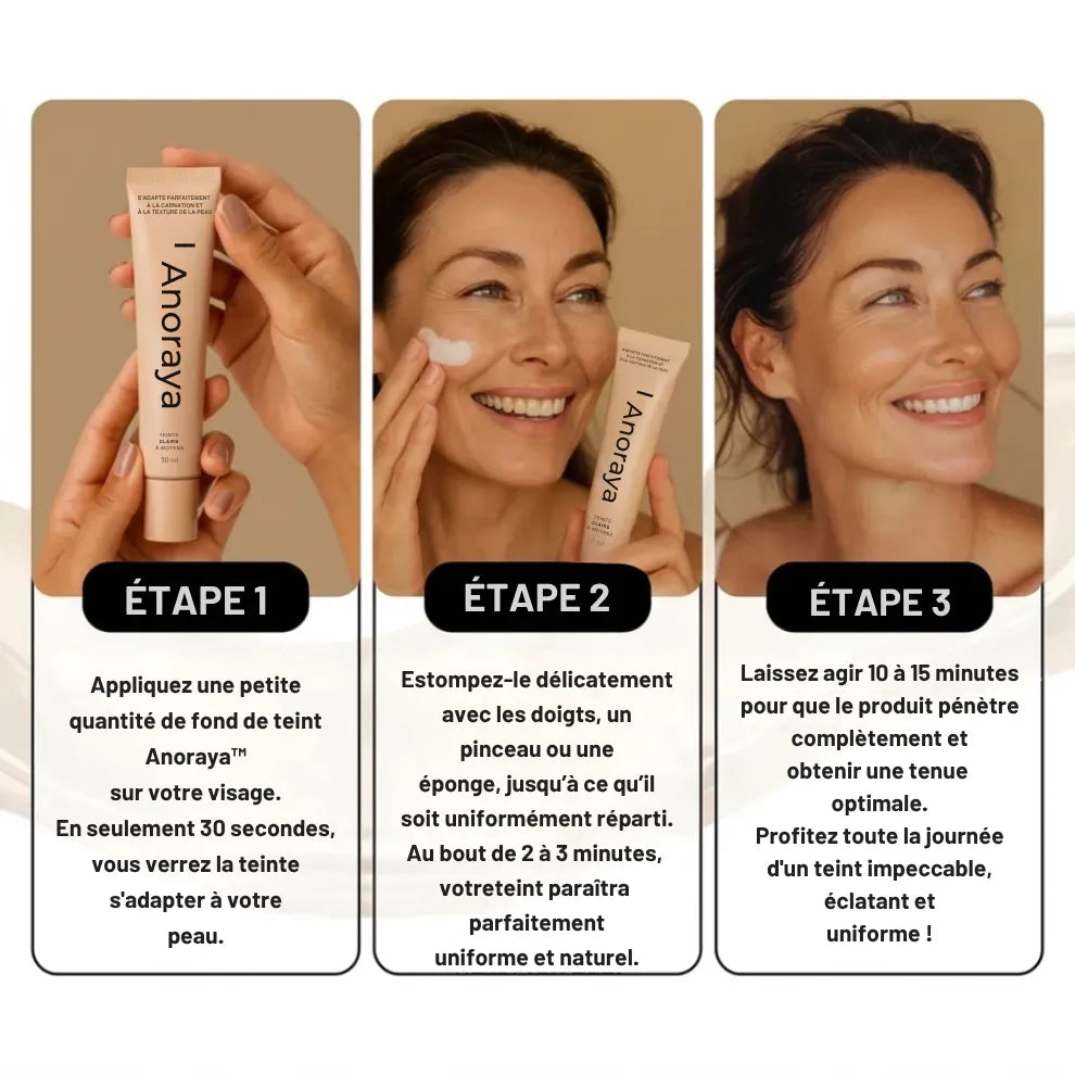 Anoraya™ - Fond de teint assorti à la couleur