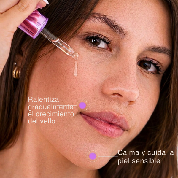 Inhibidor vegetal del crecimiento del vello