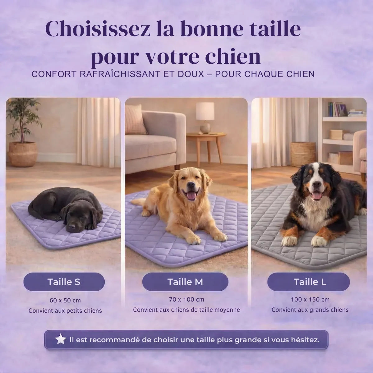 Anoraya - Tapis rafraîchissant pour animaux de compagnie