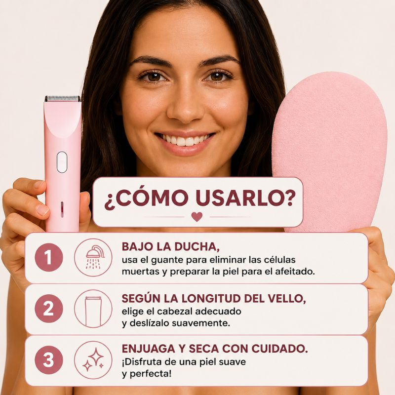 Afeitadora 2 en 1 para zona del bikini y cuerpo Shavea™