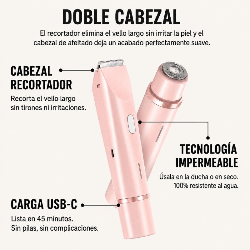 Afeitadora 2 en 1 para zona del bikini y cuerpo Shavea™