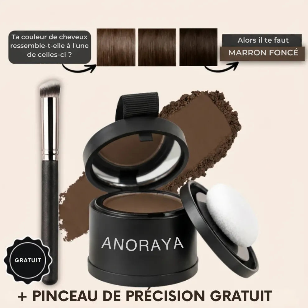 Anoraya™ – Couverture instantanée des racines et des cheveux gris