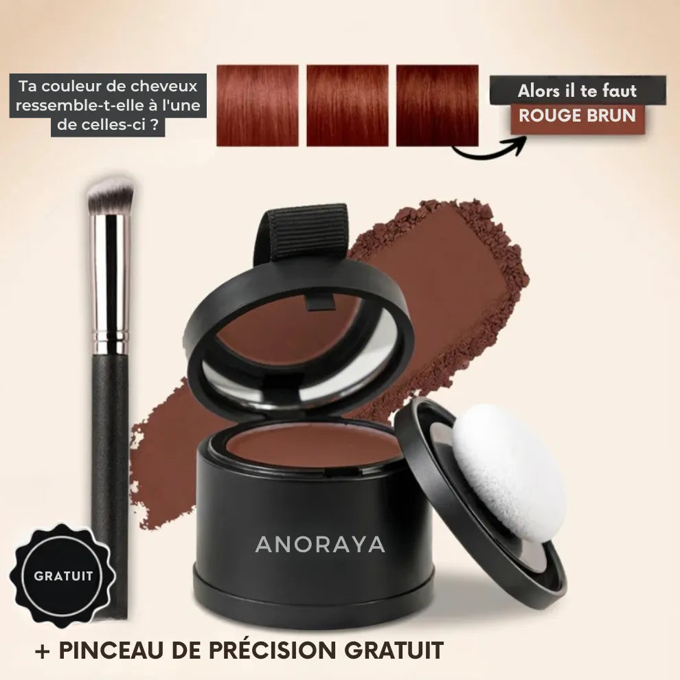 Anoraya™ – Couverture instantanée des racines et des cheveux gris