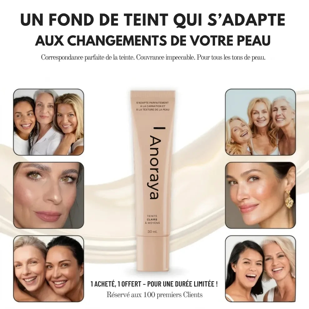 Anoraya™ - Fond de teint assorti à la couleur
