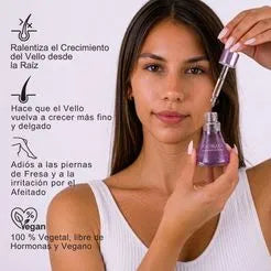 Inhibidor vegetal del crecimiento del vello